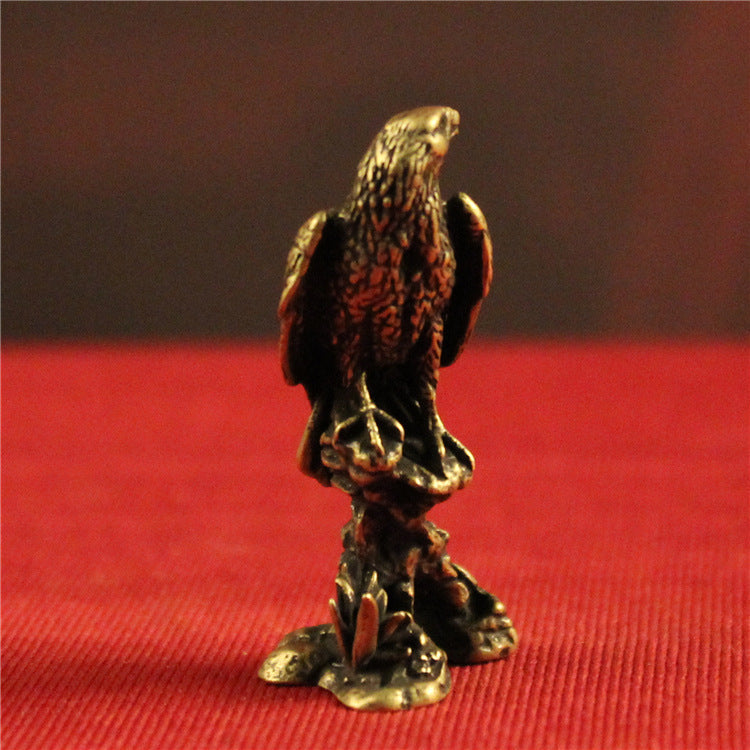 Brass Eagle Eagle Looking Ahead Bronze Sculpture PearlNestDecor.com