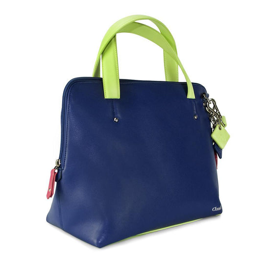 Elisa Leather Handbag -Sapphire LadyShow.Store