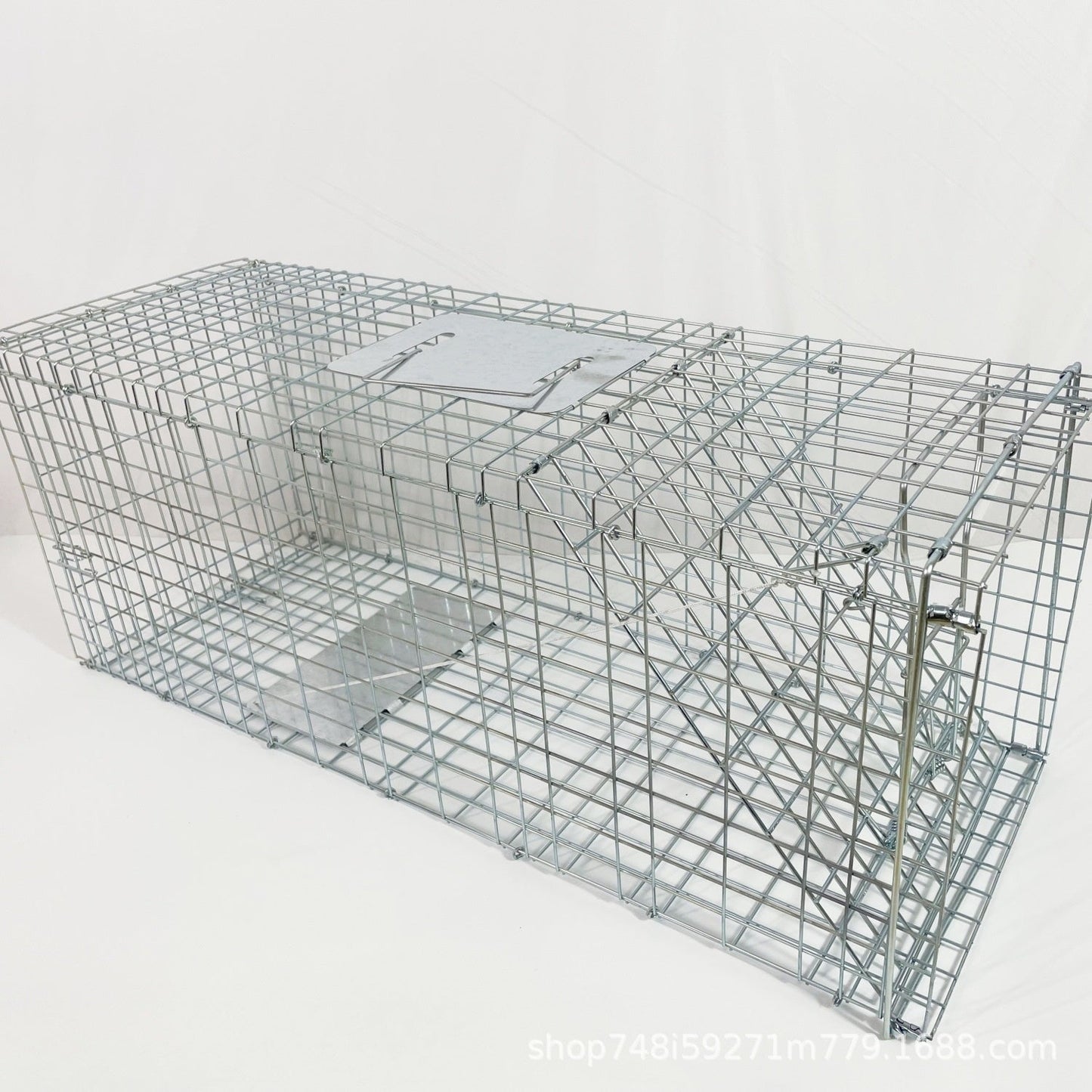 Fully Automatic Cat-trap Cage Foldable Pedal Galvanized Cat Cage Love Rescue Cage Pets Fashion