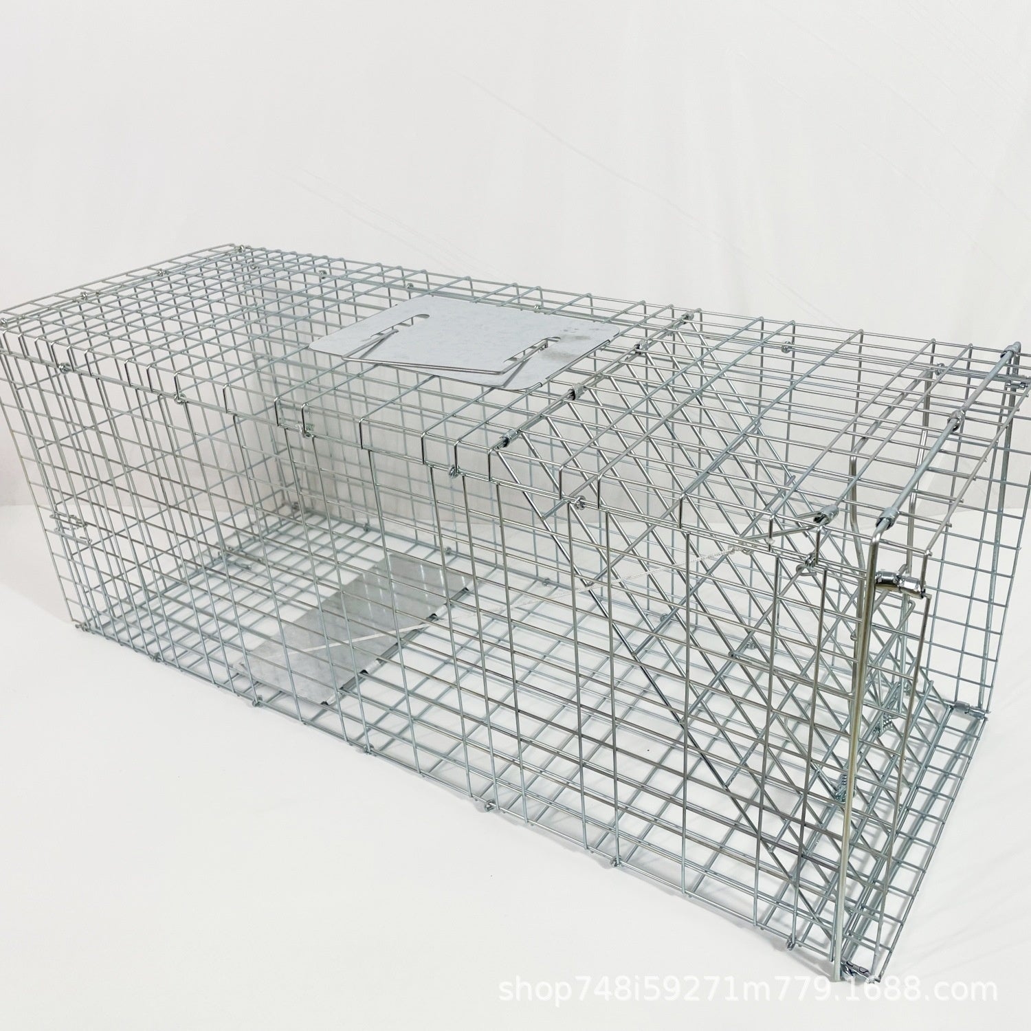 Fully Automatic Cat-trap Cage Foldable Pedal Galvanized Cat Cage Love Rescue Cage Pets Fashion