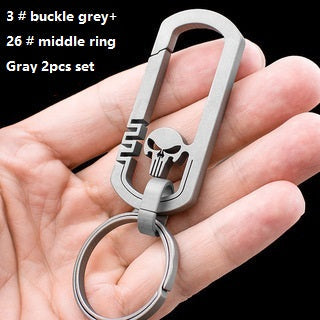 Titanium Alloy Keychain Fashionable Men's Pendant LadyShow.Store