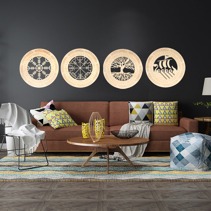 Viking Decor Wooden Wall Art Nordic PearlNestDecor.com