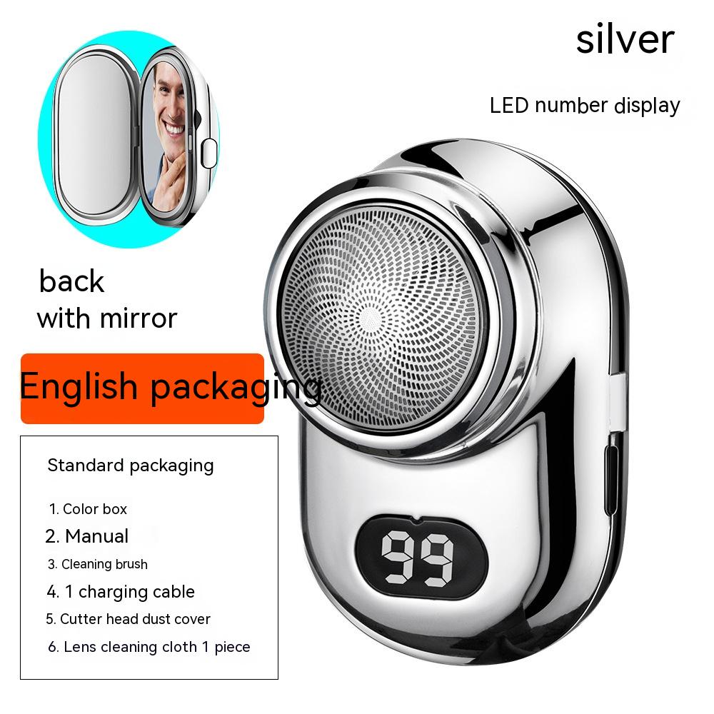 With Mirror Type-c Fast Charge Shaver Washing Portable CJD2