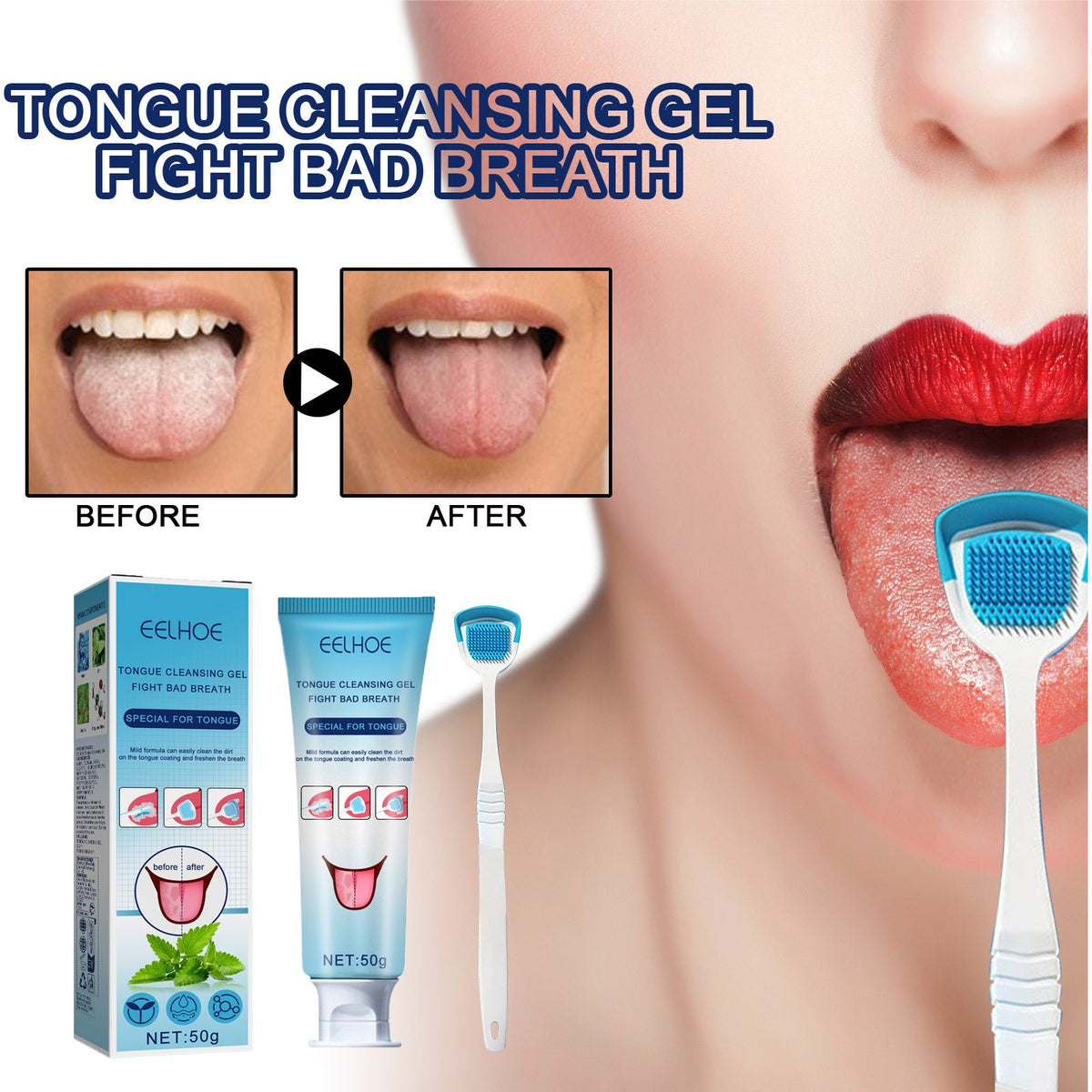 Oral Cleansing Gel 50g-box Tri Light Beauty