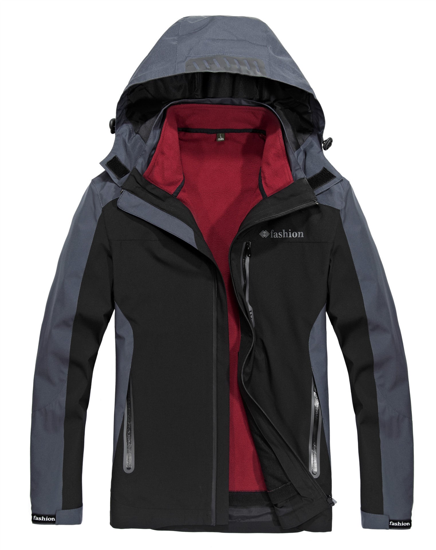 Men's 3-in-1 Outdoor Jacket Set with Windproof Design Pi-Mart