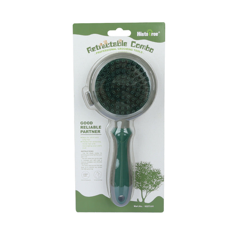 Pet Hair Removal Comb Cat Brush Self Cleaning Slicker Brush Hair Removal Double-sided Massage Pets Fashion