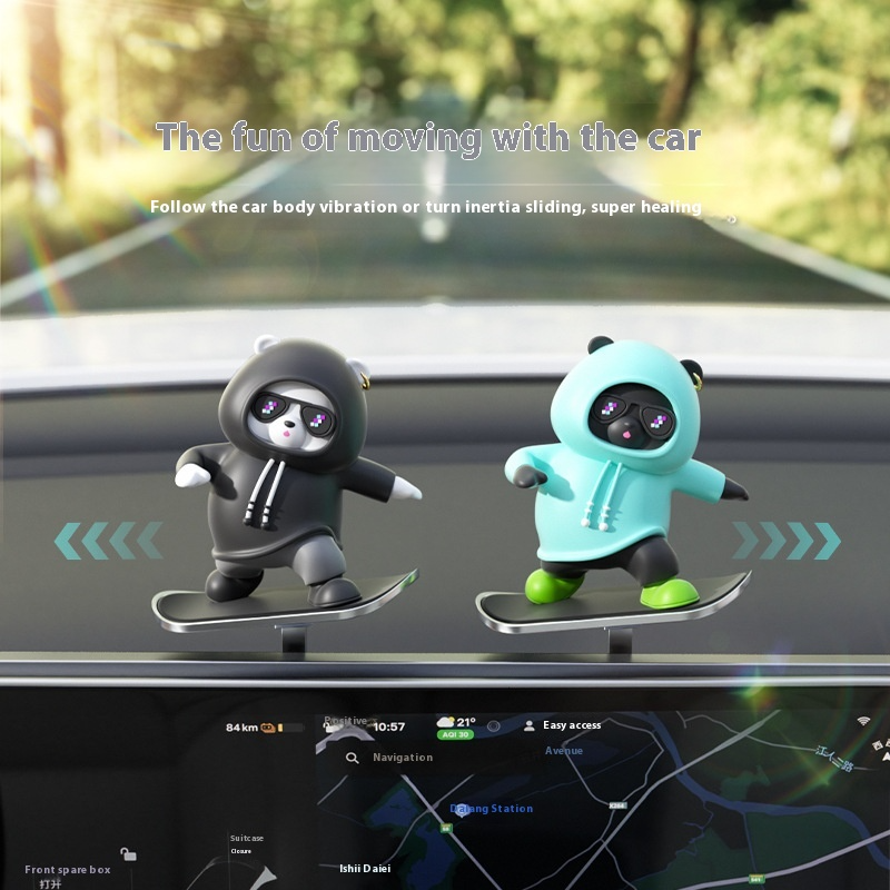 Cartoon Bear Car Skateboard Pi-Mart