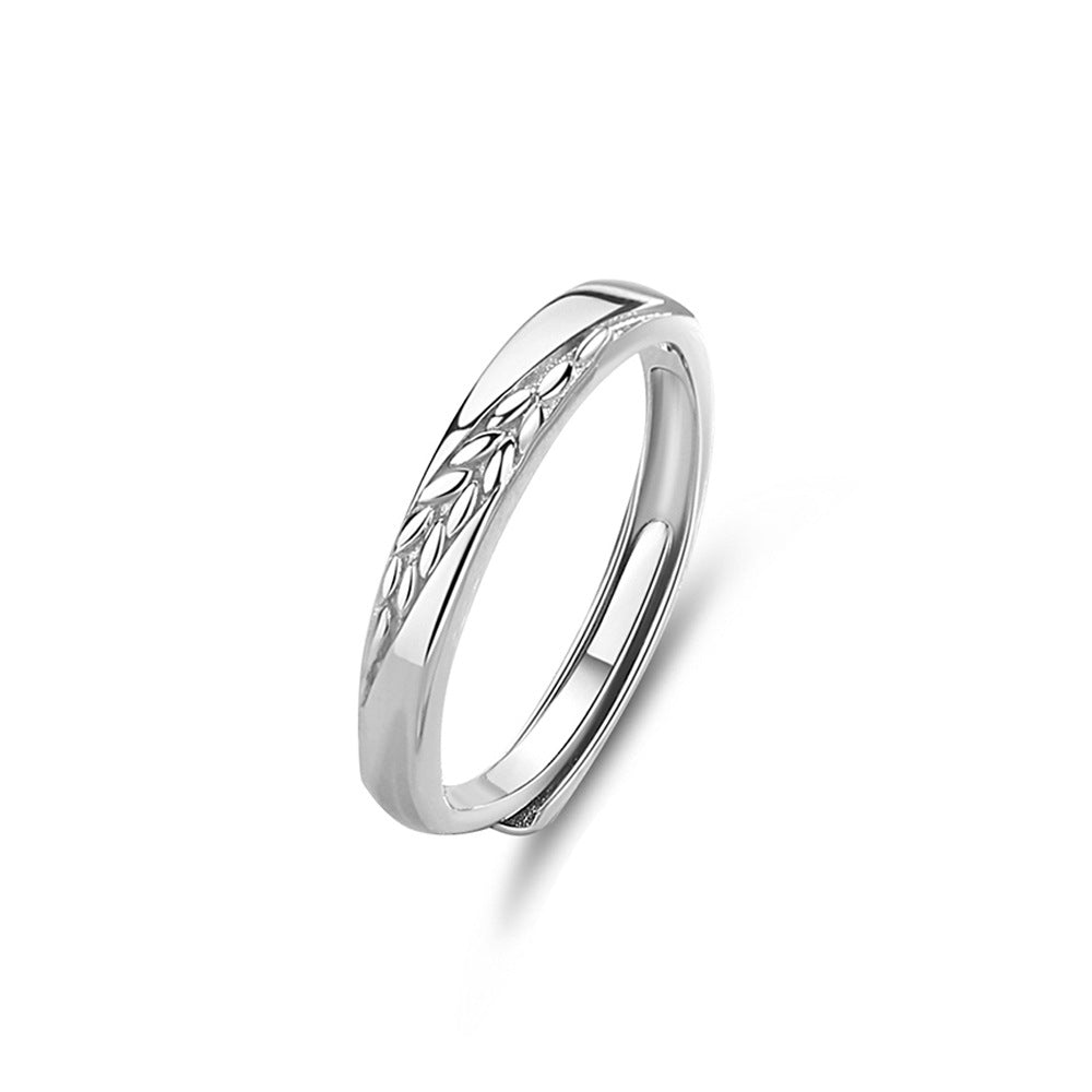 S925 Silver Adjustable Ring For Couples LadyShow.Store