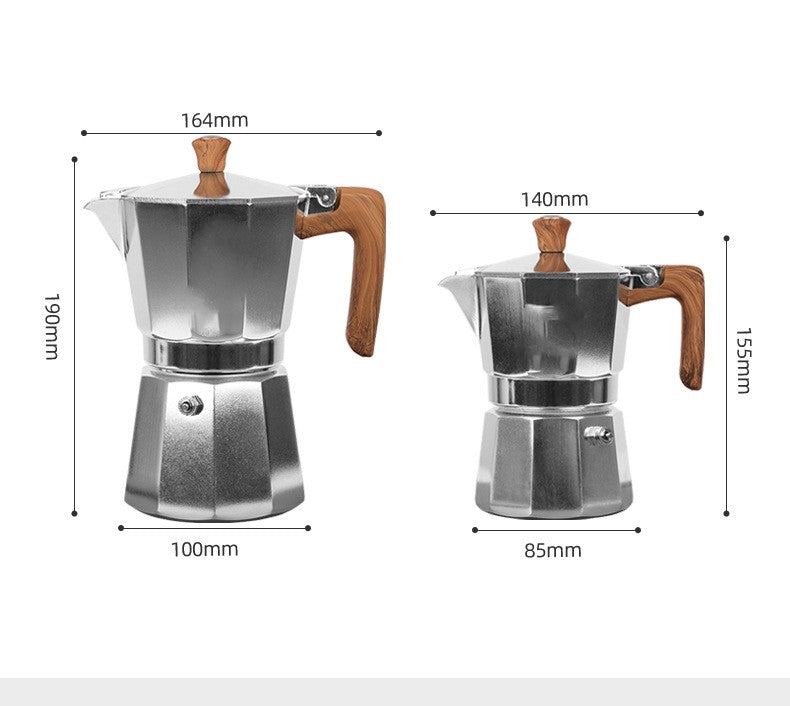 Outdoor Camping Italian Double Valve Mocha Kettle PearlNestDecor.com