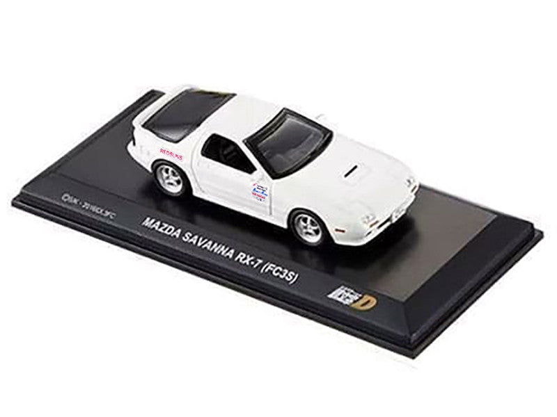 Mazda Savanna RX-7 (FC3S) RHD (Right Hand Drive) White "Initial D" Manga 1/64 Diecast Model Car by Kyosho LuxuryLifeWay Online Store