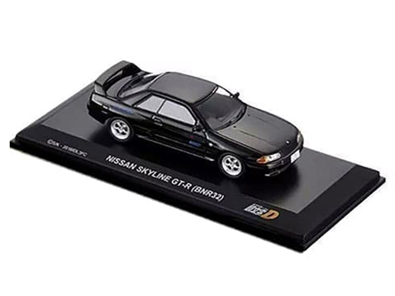 Nissan Skyline GT-R (BNR32) RHD (Right Hand Drive) Black "Initial D" Manga 1/64 Diecast Model Car by Kyosho LuxuryLifeWay Online Store