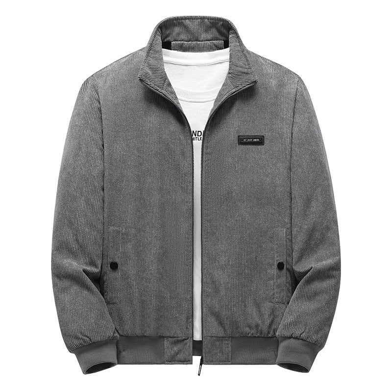 Men's Thickened Corduroy Winter Coat - Large Size Pi-Mart
