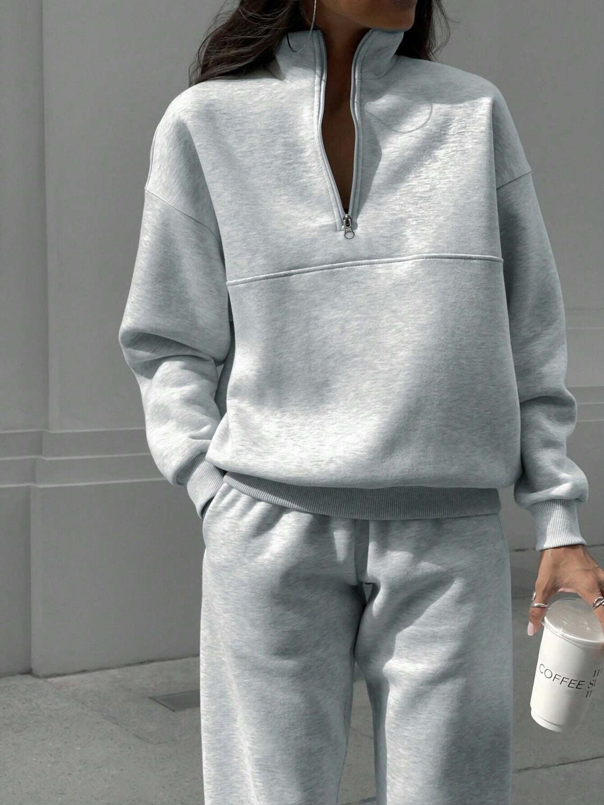 Long-sleeved Sports Sweatshirt Suit Fashion Stand-up Collar Zip-up Top And Elastic Band Trousers With Pocket Srping Fall Clothing For Women NorixaFashion.com