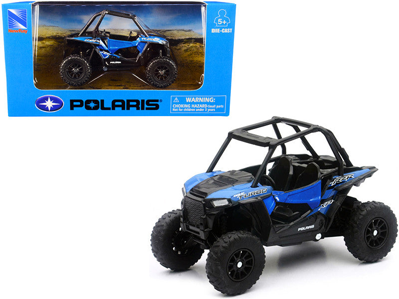 Polaris RZR XP Turbo DOHC Mini ATV Blue and Black Diecast Model by New Ray LuxuryLifeWay Online Store