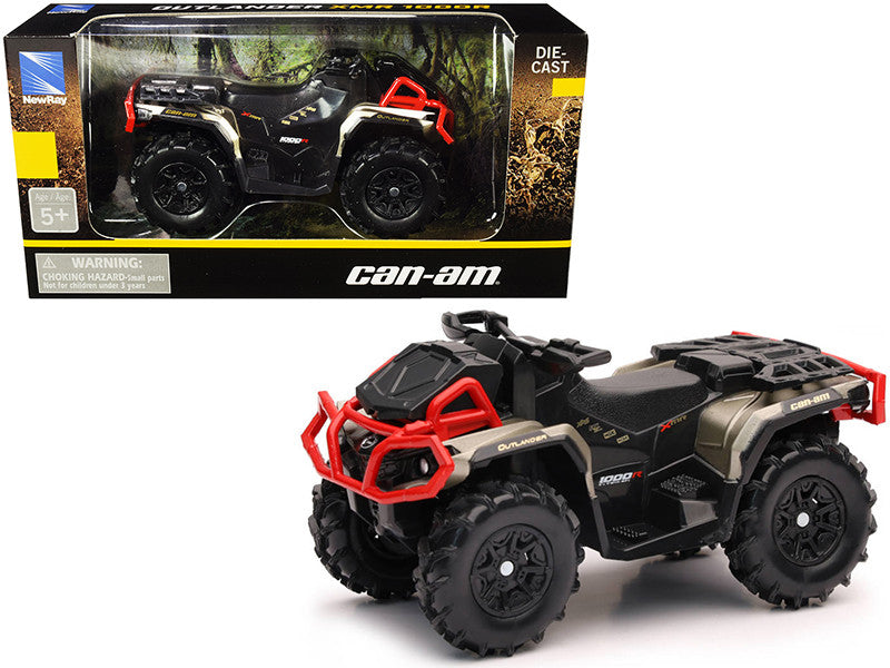 Can-Am Outlander XMR 1000R ATV Black and Gold Diecast Model by New Ray LuxuryLifeWay Online Store