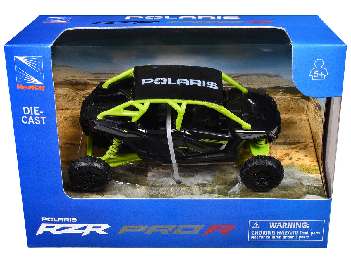 Polaris RZR Pro R UTV Black and Lime Green Diecast Model by New Ray LuxuryLifeWay Online Store