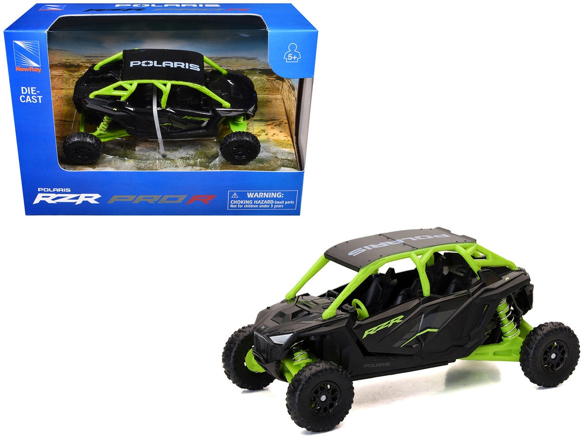 Polaris RZR Pro R UTV Black and Lime Green Diecast Model by New Ray LuxuryLifeWay Online Store