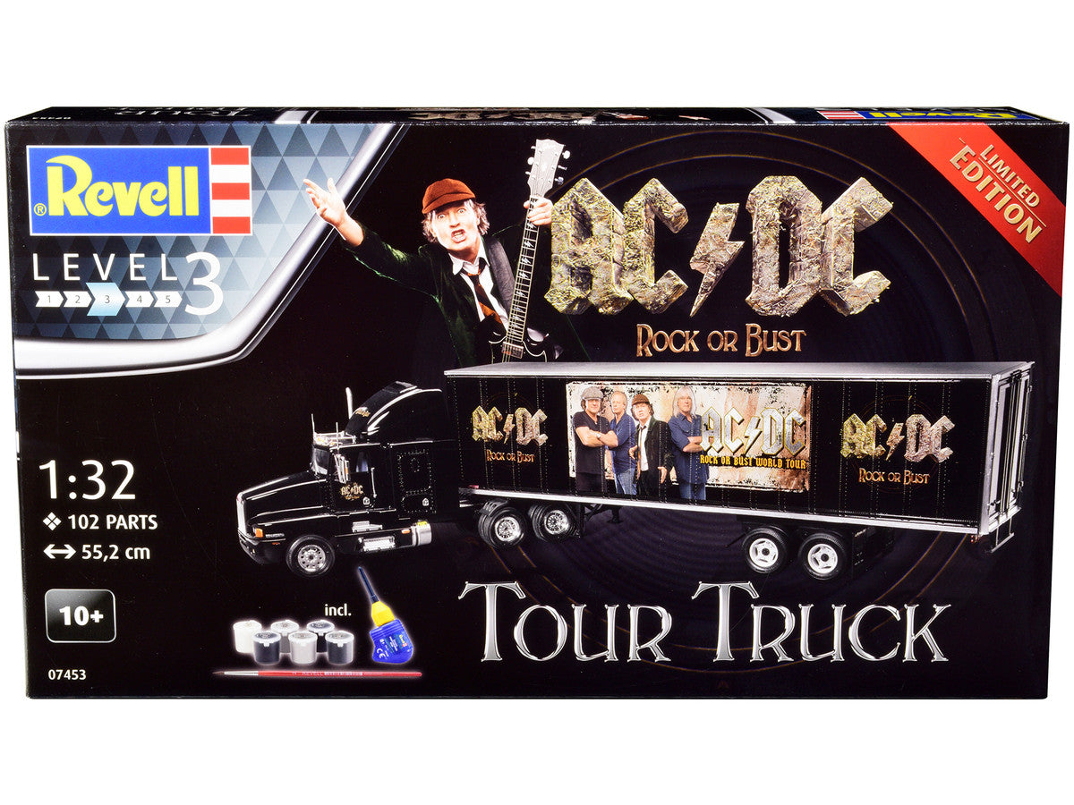 Level 3 Model Kit Kenworth Tour Truck "AC/DC Rock or Bust" 1/32 Scale Model by Revell LuxuryLifeWay Online Store