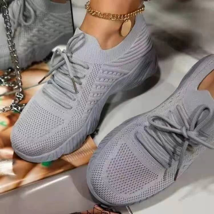 Flying Woven Sports Women's Mesh Breathable Casual Women's Shoes LadyShow.Store
