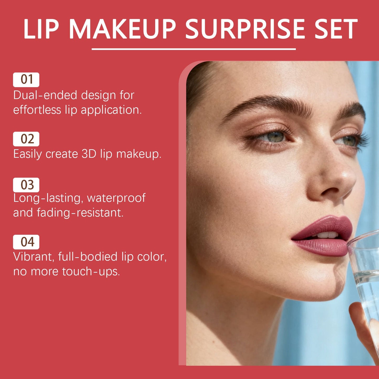 Qiyun Lip Makeup Combination LadyShow.Store