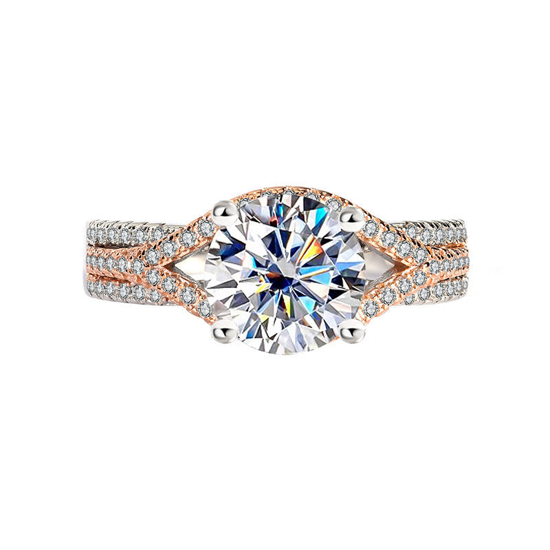 Moissanite Female Diamond Silver Ring LadyShow.Store