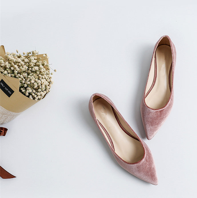 Comfortable Pointed-toe Shallow Mouth Single Shoes Women LadyShow.Store
