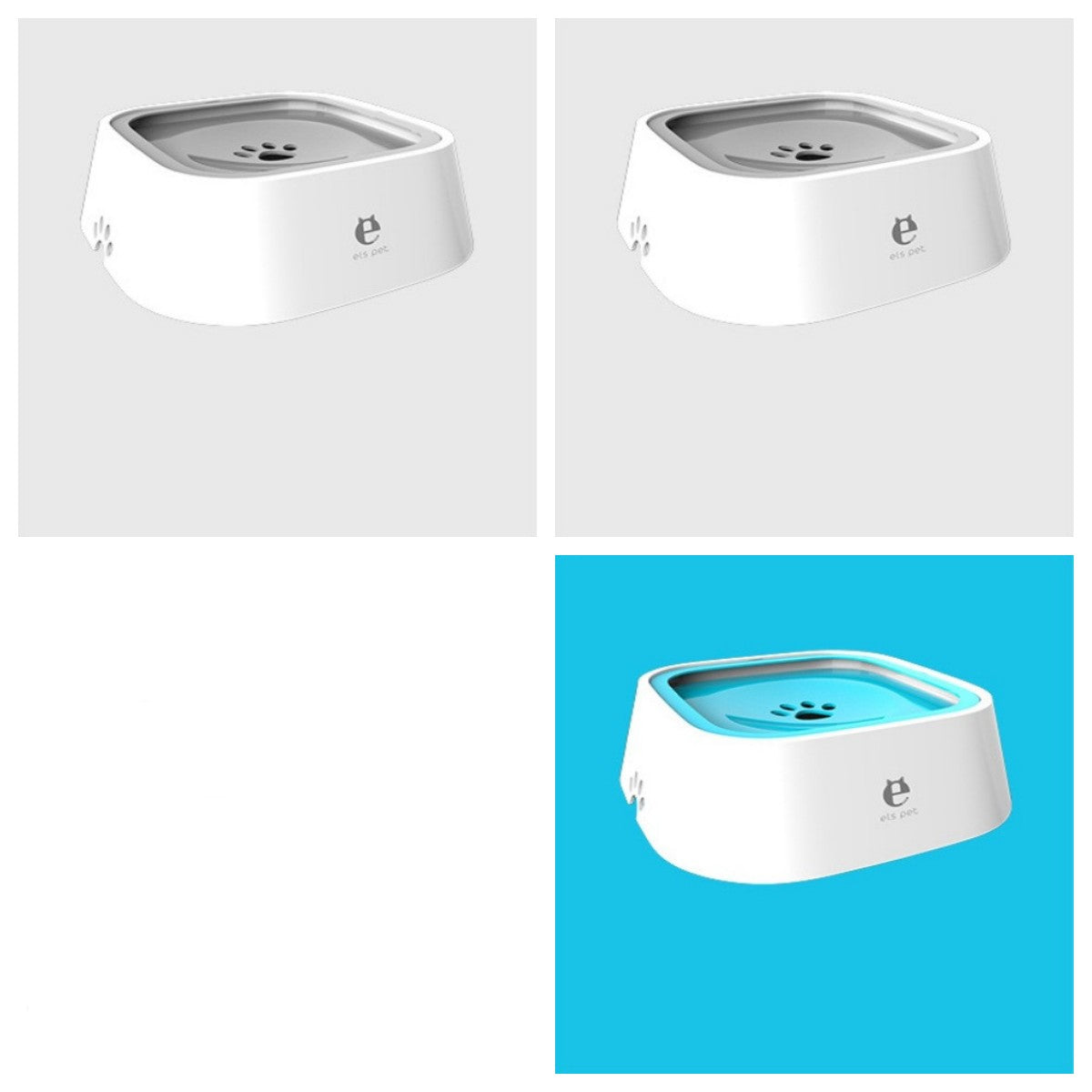 1.5L Cat Dog Water Bowl Carried Floating Bowl Anti-Overflow Slow Water Feeder Dispenser Pet Fountain ABS&PP Dog Supplies Pets Fashion