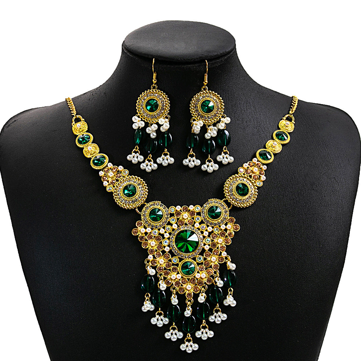 European And American Luxurious Exaggerating Jewelry Suit Retro LadyShow.Store