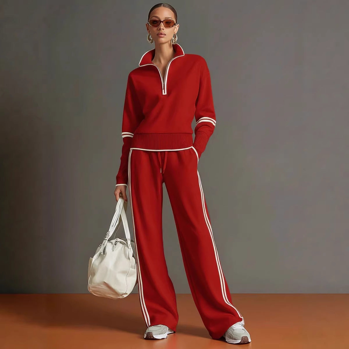 Women's Casual Fashionable Sports Long-Sleeve Suit NorixaFashion.com