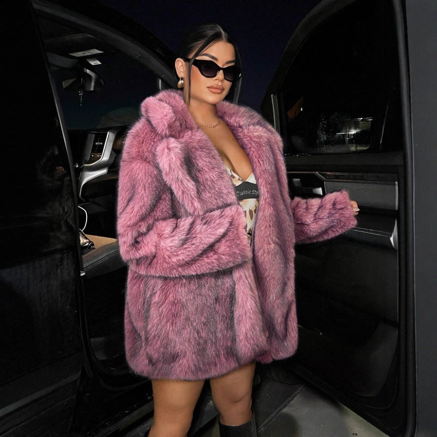 Leisure Warm Fashion Women's Fur Coat NorixaFashion.com