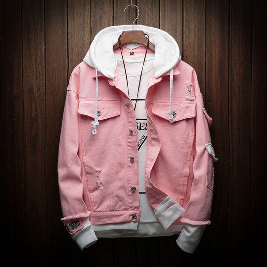 Hooded Denim Jacket Pi-Mart