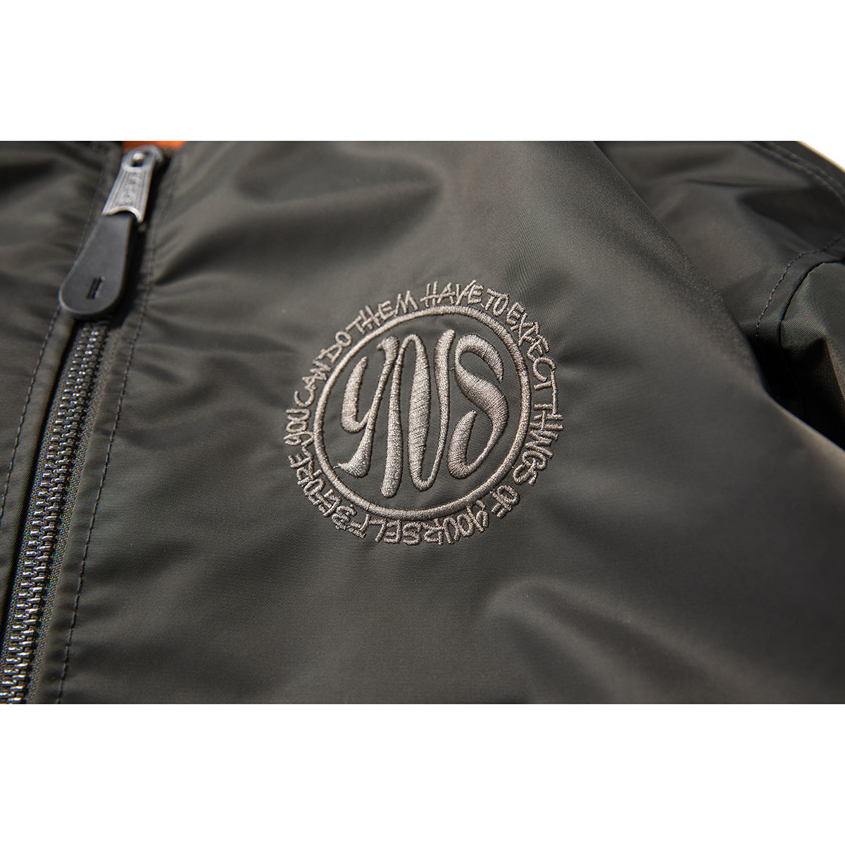 Men's Oversized Hip Hop Bomber Jacket for Spring/Fall Pi-Mart