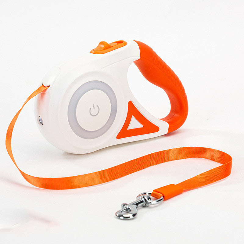 Retractable Dog Leash with Collar Pets Fashion