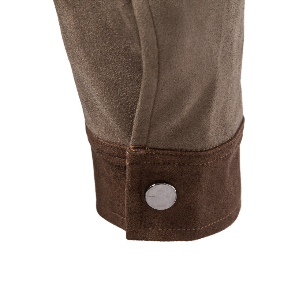 2026 Autumn Winter New Suede Collar Jacket For Men, Cross-Border Foreign Trade Business Casual Jacket For Men NorixaFashion.com