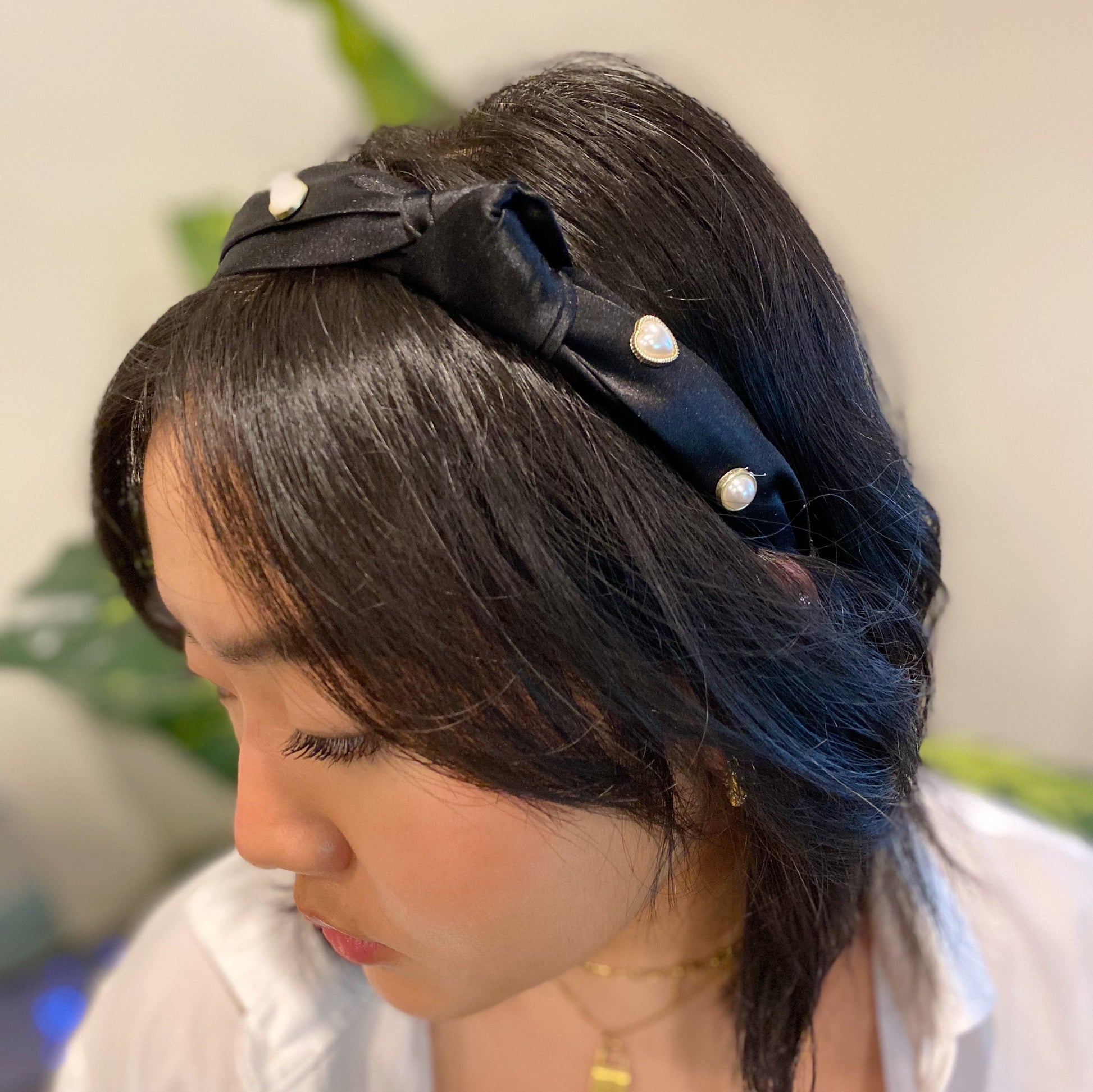 Liz Heart Embellished Headband LadyShow.Store