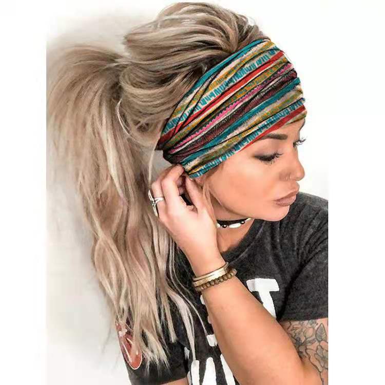 Summer Women's Yoga Headscarf Wide Hair Band Best YouTube Store