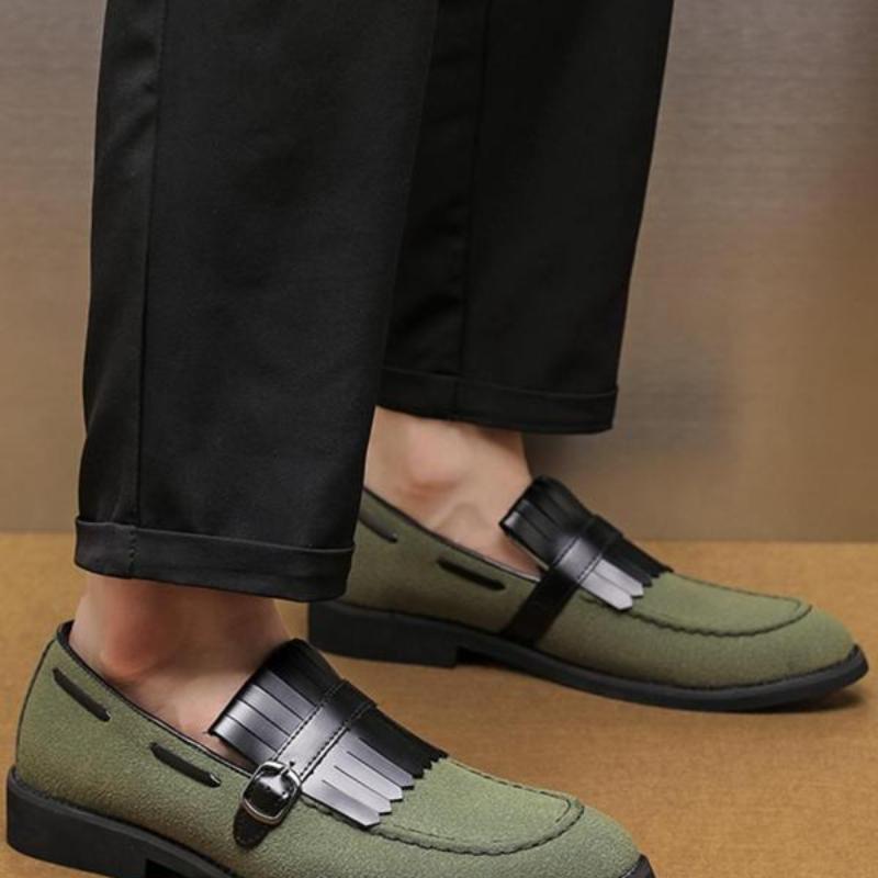 Men's Solidcolor Loafer Shoes With Tassel Accents Best YouTube Store