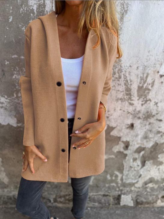 Cross-Border European And American 2026 Autumn And Winter New Fashion Long-Sleeve Solid Color Jacket For Women, Popular On Amazon And Aliexpress NorixaFashion.com
