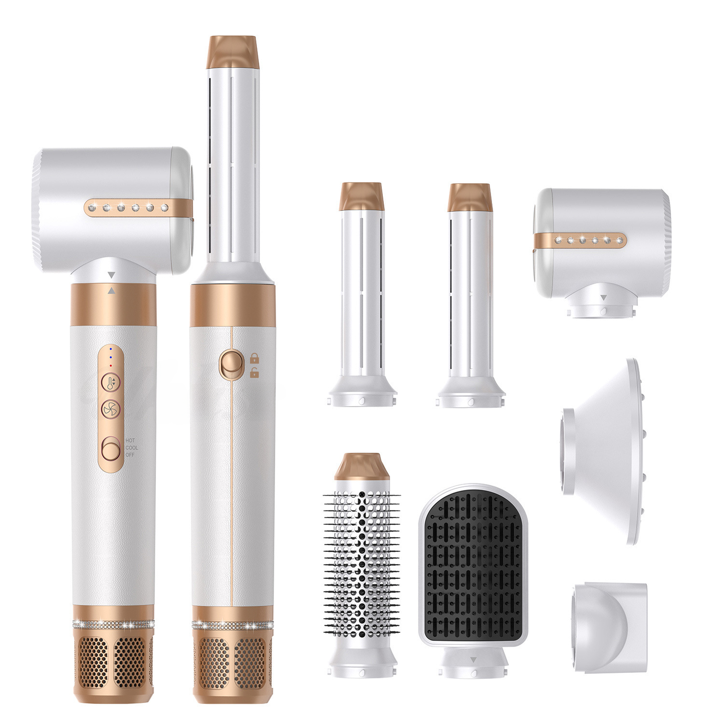 7-in-1 High-Speed Hot Air Brush for Styling LadyShow.Store
