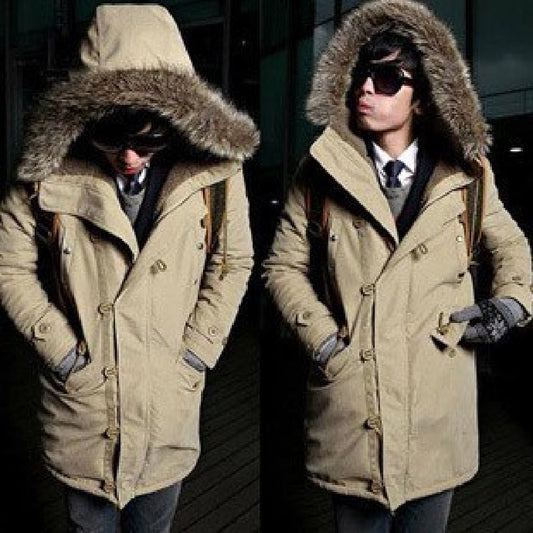 Men's Warm Overcoat Winter Coat Parka Cotton Jackets CJD