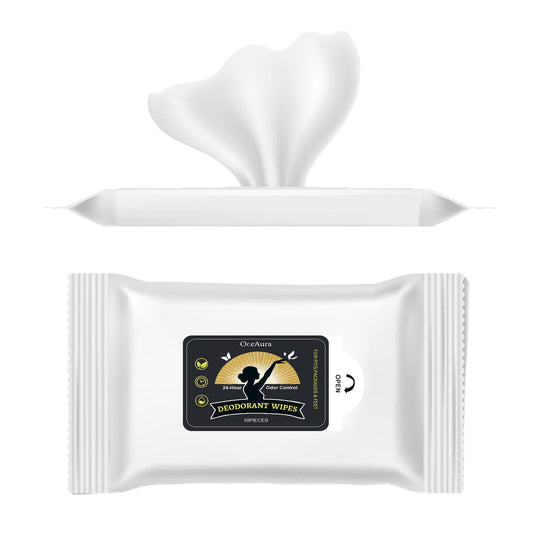 10 Pieces1bag Of Odor Deodorizing Wet Wipes Tri Light Beauty
