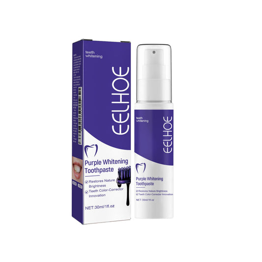 V34 Purple Whitening Toothpaste 30ml  1box Tri Light Beauty