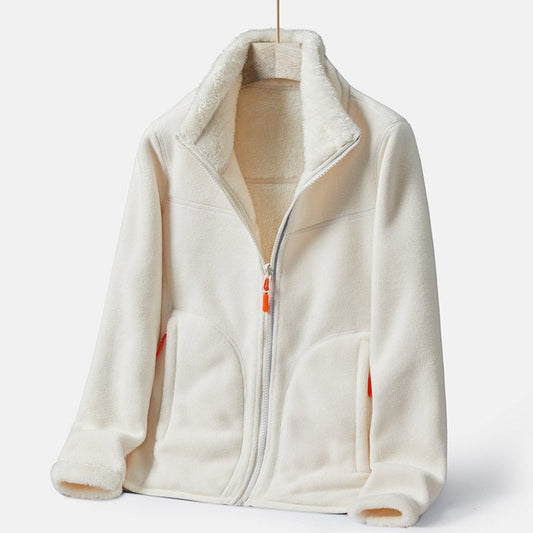 Double-sided Polar Fleece Outdoor Thick Warm Sweater Coat LuxuryLifeWay Online Store