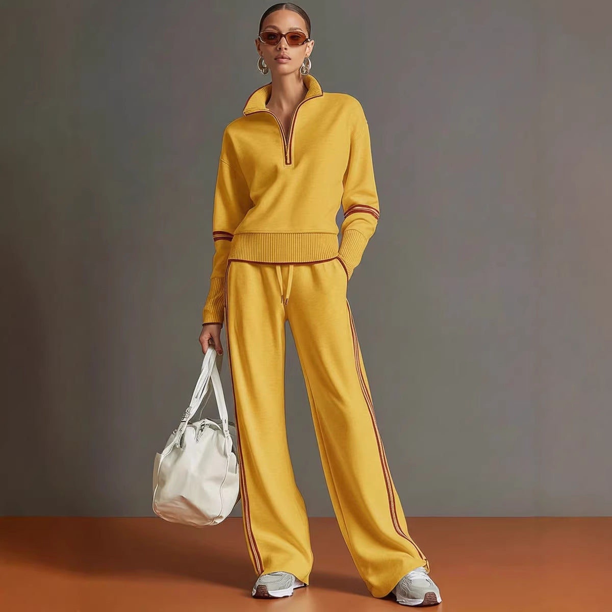 Women's Casual Fashionable Sports Long-Sleeve Suit NorixaFashion.com