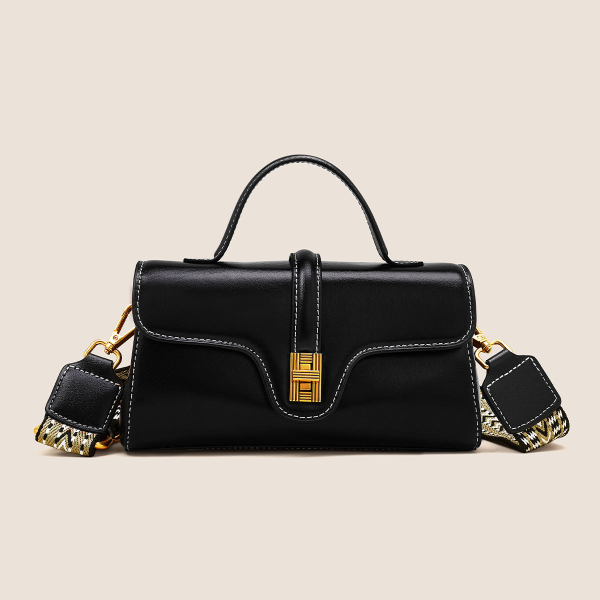 Niche Original High Sense Mild Luxury Retro Cambridge Portable Messenger Bag LadyShow.Store
