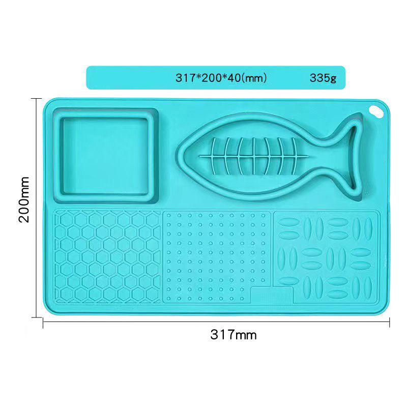 Multifunction Pet Slow Feeder Bowls Dog Licking Mat With Suction Cups For Anxiety Relief Dog Cat Water Drinking Eating Food Pets Fashion