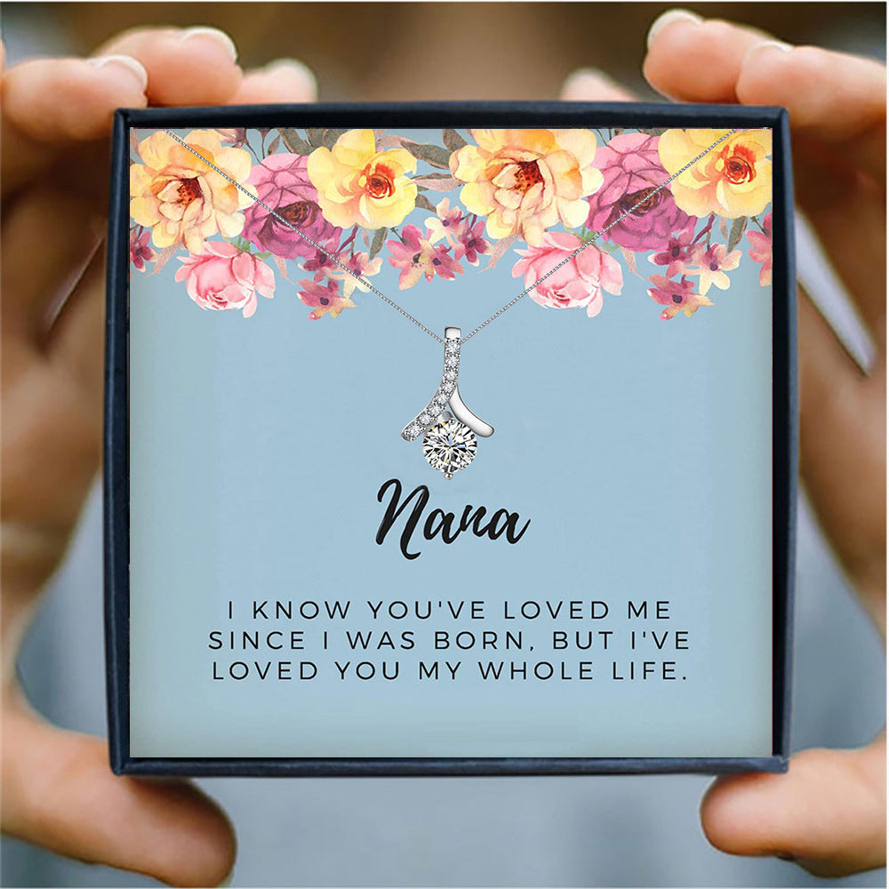 Four-Leaf Clover Lucky Necklace Mother's Day Gift Box Gift LadyShow.Store