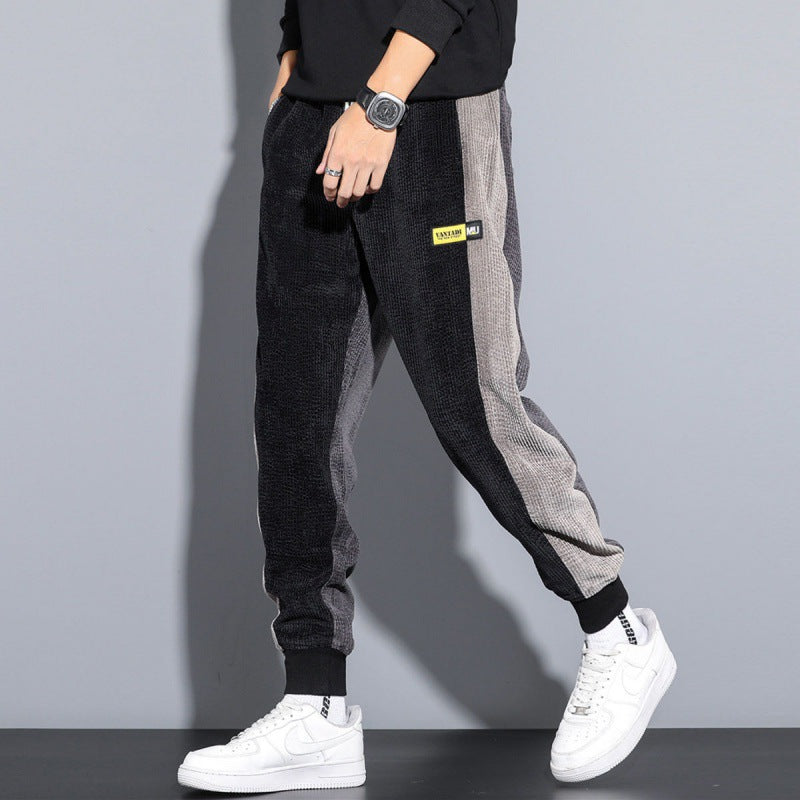 Men's Autumn And Winter Plus Velvet Padded Corduroy Pants Best YouTube Store