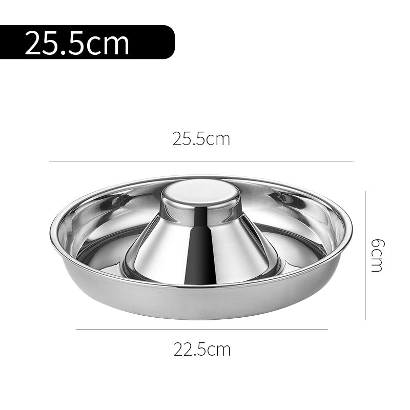 Stainless Steel Puppy Weaning Bowls,Cat Bowls For Food Water,Multiple Puppies Feeder Whelping Dishes,Litter Feeding Station Pans For Small Dogs Cats Eating At Same Time-Small Medium Large Size Pets Fashion