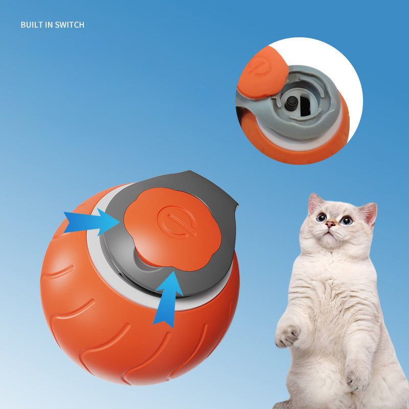 Speedy Tail Cat Toy,Interactive Cat Toy For Indoor Cats,Cat Ball Toy,Interactive Cat Toy Ball,Two Speed Adjustment,USB Rechargeable Pets Fashion